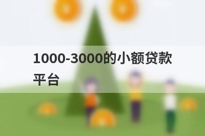 1000-3000的小额贷款平台,盘点5个小额贷款3000马上到账的