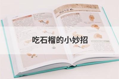 吃石榴的小妙招