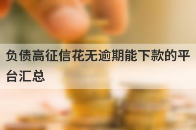 负债高征信花无逾期能下款的平台汇总 这5个征信黑户能下的app