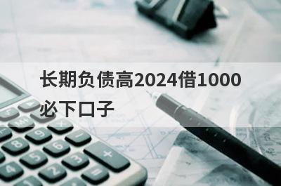 长期负债高2024借1000
必下口子
