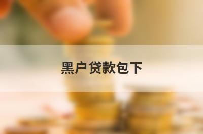 黑户贷款包下(黑户下款借3000不看征信秒下款)