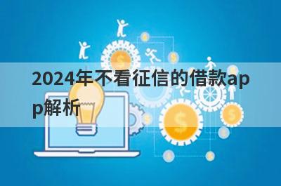 2024年不看征信的借款app解析，这5个都很不错！