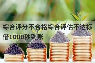 综合评分不合格综合评估不达标借1000秒到账，整理5个必下款口子