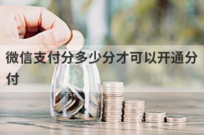 微信支付分多少分才可以开通分付 