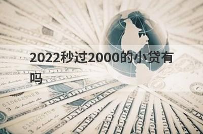 2022秒过2000的小贷有
吗
