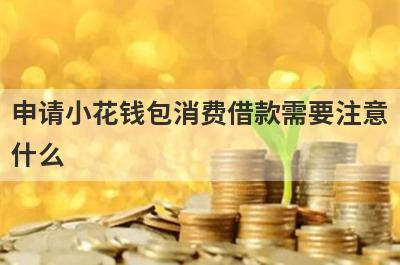 申请小花钱包消费借款需要注意
什么
