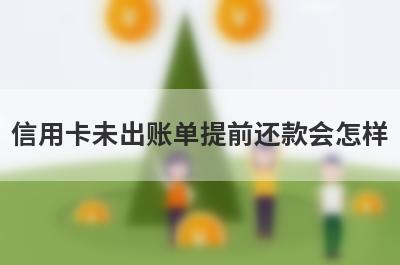 信用卡未出账单提前还款会怎样?