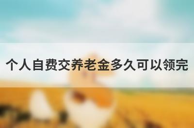 个人自费交养老金多久可以领完
