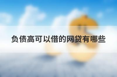 负债高可以借的网贷有哪些?这几个平台不看负债