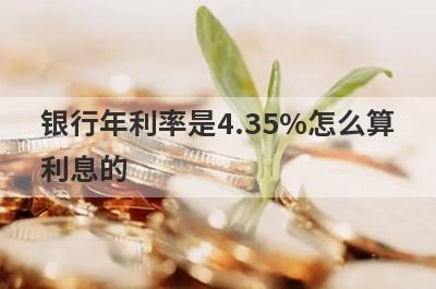 银行年利率是4.35%怎么算利息的?
