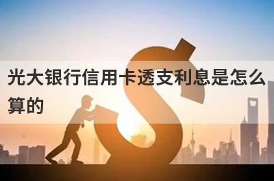 光大银行信用卡透支利息是怎么算的?
