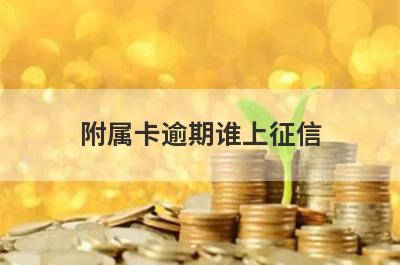附属卡逾期谁上征信