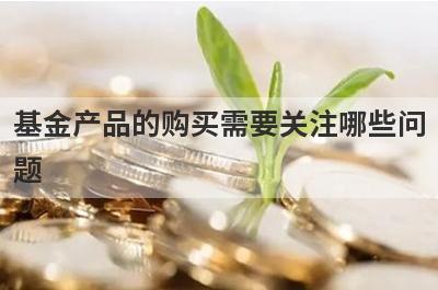 基金产品的购买需要关注哪些问
题
