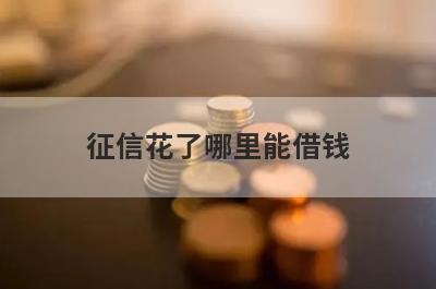 征信花了哪里能借钱 这几个平台要求比较低