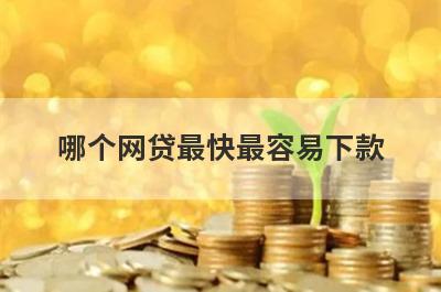 哪个网贷最快最容易下款?了解一下这几个平台