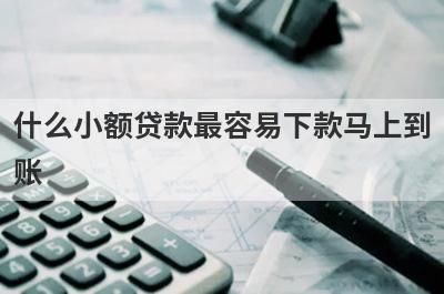 什么小额贷款最容易下款马上到账?2022最可靠的小额贷款推荐