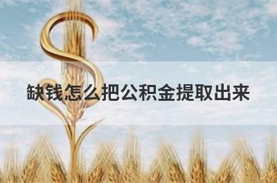 缺钱怎么把公积金提取出来?公积金提取流程了解一下