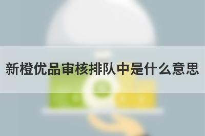 新橙优品审核排队中是什么意思?