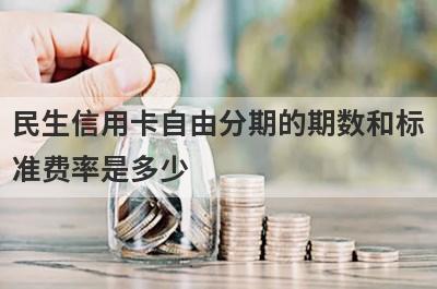 民生信用卡自由分期的期数和标准费率是多少?