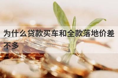 为什么贷款买车和全款落地价差不多?分析前要搞清三个概念