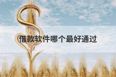 借款软件哪个最好通过?这几个门槛低容易通过