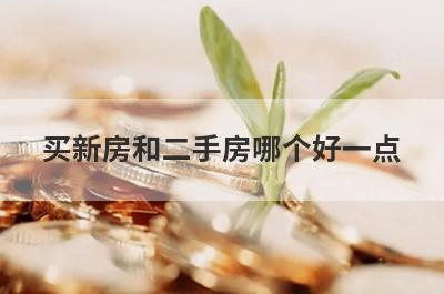 买新房和二手房哪个好一点