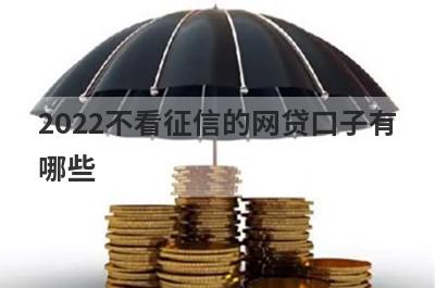 2022不看征信的网贷口子有哪些?这几个口子无视征信秒下款