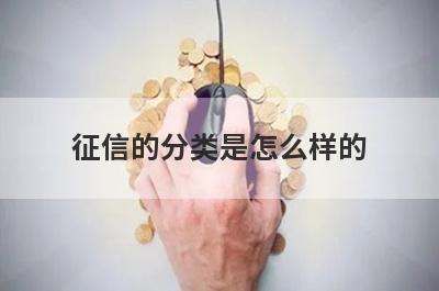 征信的分类是怎么样的?