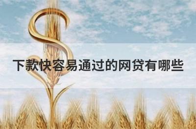 下款快容易通过的网贷有哪些?盘点5个通过率高秒下款的平台