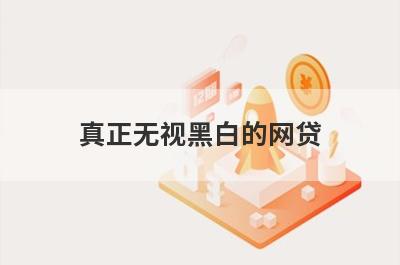真正无视黑白的网贷(无视网黑口子必下款)