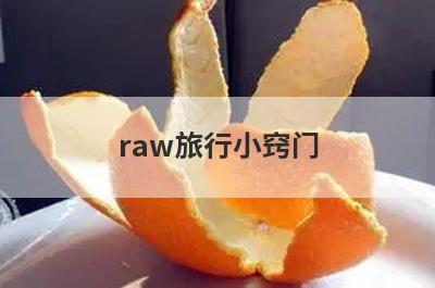 raw旅行小窍门