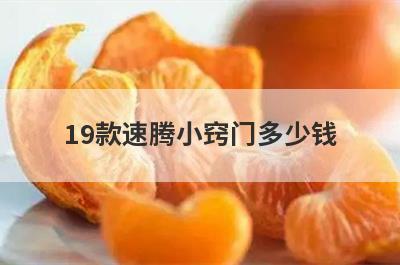 19款速腾小窍门多少钱