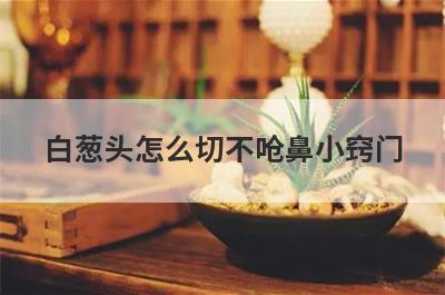 白葱头怎么切不呛鼻小窍门