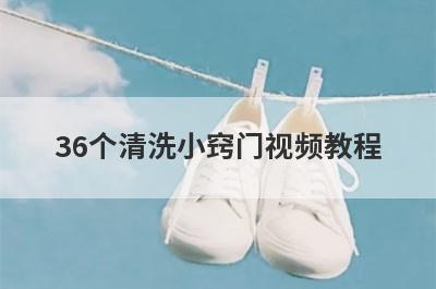 36个清洗小窍门视频教程