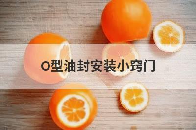 O型油封安装小窍门