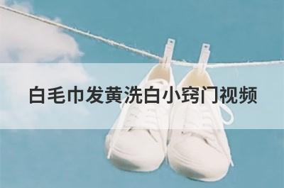 白毛巾发黄洗白小窍门视频