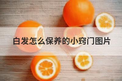白发怎么保养的小窍门图片
