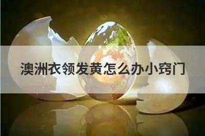澳洲衣领发黄怎么办小窍门