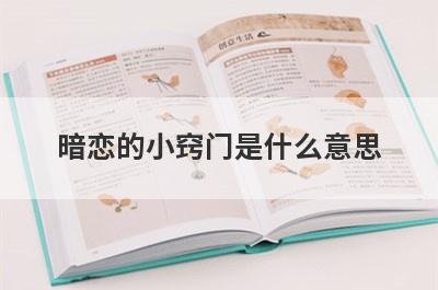 暗恋的小窍门是什么意思
