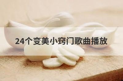24个变美小窍门歌曲播放