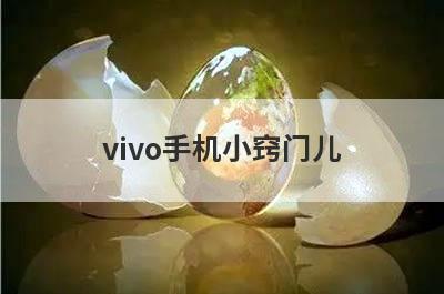 vivo手机小窍门儿