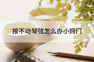 按不动琴弦怎么办小窍门