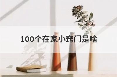 100个在家小窍门是啥
