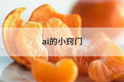ai的小窍门