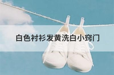 白色衬衫发黄洗白小窍门
