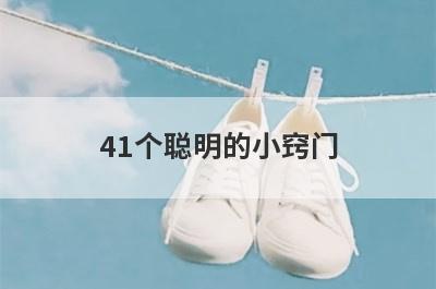 41个聪明的小窍门