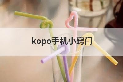 kopo手机小窍门