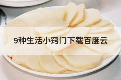 9种生活小窍门下载百度云