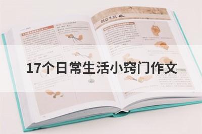 17个日常生活小窍门作文