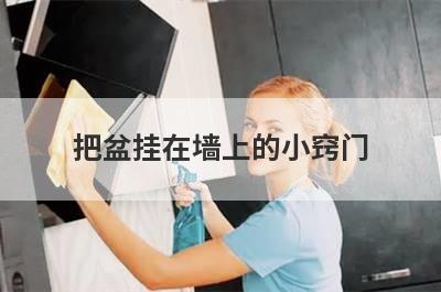 把盆挂在墙上的小窍门